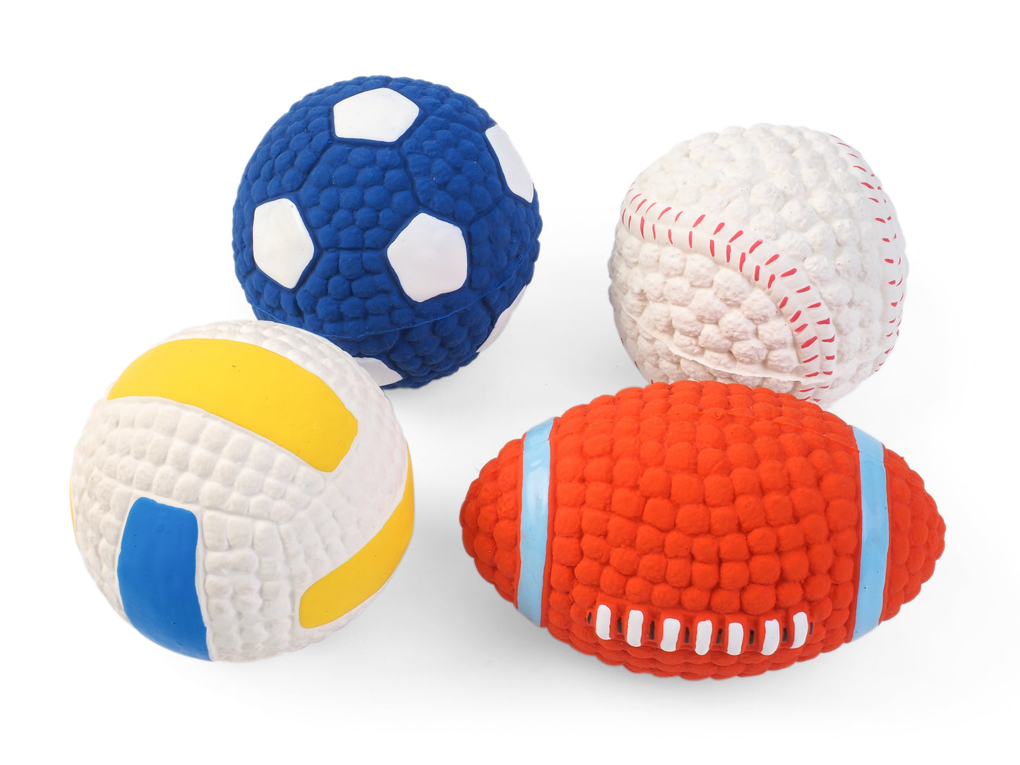 Teds Squeaky Latex Pooch Ball - 4 Designs